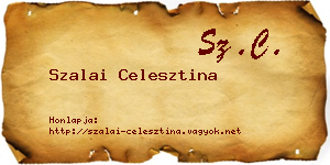 Szalai Celesztina névjegykártya